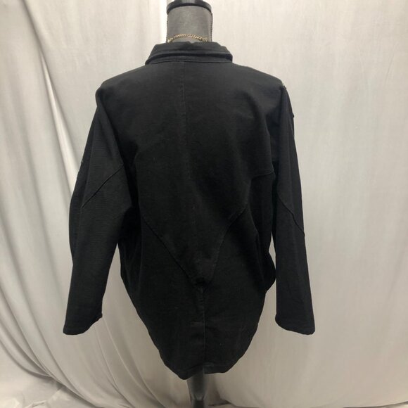 Pado California Embellished Black Denim Jacket Womens Medium-Large Vintage 80s - Picture 4 of 7